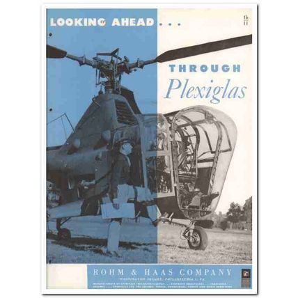 Rohm Haas Company 1945 vintage plastic catalog Plexiglas
