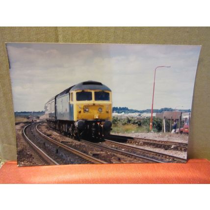 unknown diesel engine photograph.. railway station 10 x 15 cms. =