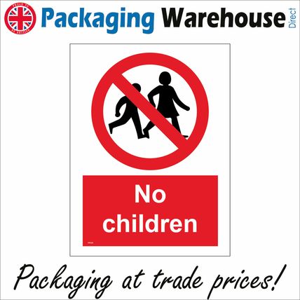 PR155 NO CHILDREN SIGN CONSTRUCTION BUILDING SITE STAFF VISITORS NOT PLAY AREA