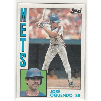 1984 Topps baseball card 208 Jose Oquendo