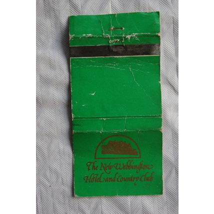old Matchbook Cover- The New Webbington Hotel & Country Club