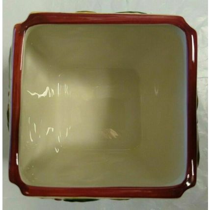 "Make The Season Bright" Ceramic Christmas Covered Candy Dish - NIB! Fast Ship!