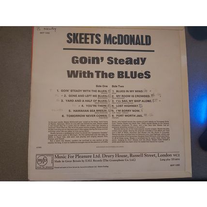 Skeets McDonald – Goin' Steady With The Blues (MFP1055) (LP)