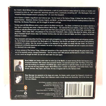 Fall of Giants (Book One of Century Trilogy) Audiobook CD 12-Disc Set (Z29D)