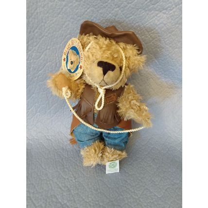 RARE BEARY BEST FRIENDS COWBOY NWT HAT FRINGED VEST BLUE JEANS AND CHAPS