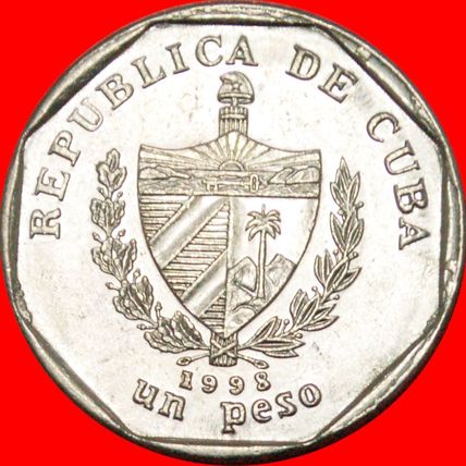 COIN alignment ↑↓ CONVERTIBLE PESO: CUBA ★ 1 PESO 1998!!!★LOW START★NO RESERVE
