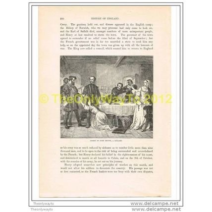 ARREST OF JOHN BROWN, A LOLLARD, Book Illustration (Print), 1890