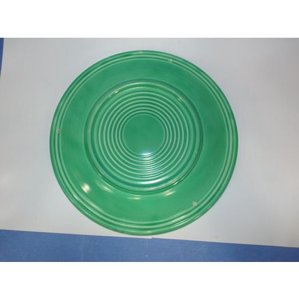 Rare Unmarked Excellent Vintage Fiesta Fiestaware Green 9 1/2" Plate 1930's