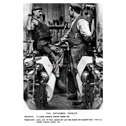 pt0943 - Lancashire Cotton Industry , The Disturbed Tackler - Print 6x4