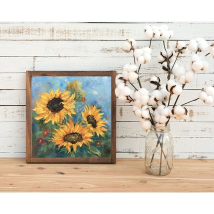 Oil Painting Sunflowers Wall Art Flowers