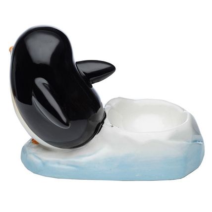 Penguin Egg Cup Ceramic 8 CM Tableware Home Decor