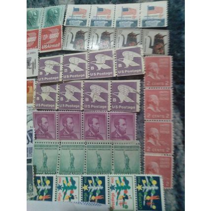 19 4x Strips 76 Stamps 19 Varieties USA American Unused Mint MNH Vintage 60+ Yrs