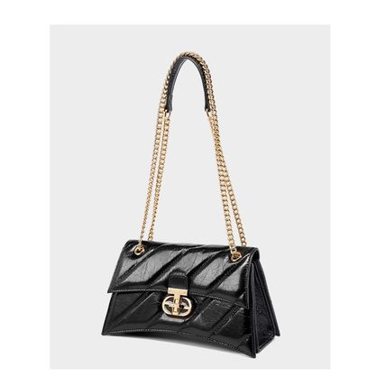 Genuine Leather Women Purses and Tote Handbags Black