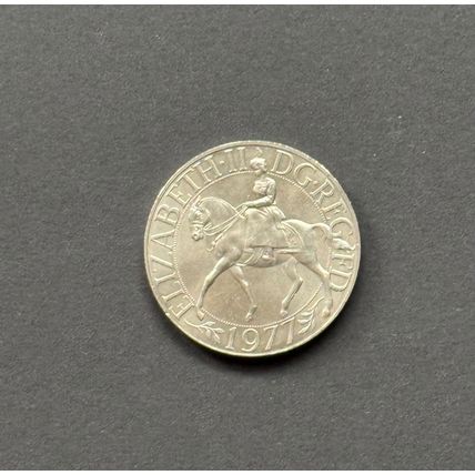 Silver Coin Queen Elizabeth jubilee 1977