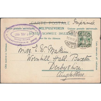 Luzern mit Pilatus, 1902 - Wehrli AK