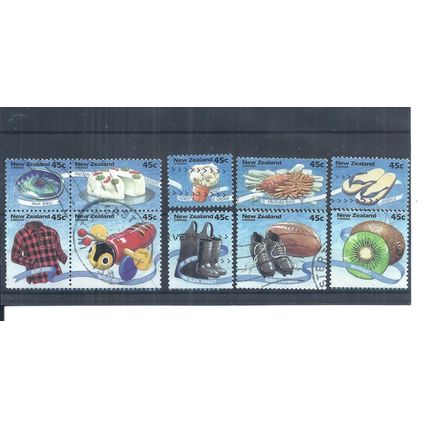 New Zealand Stamps 1994 New Zealand Life used SG 1797 - 1806. (AQ674)
