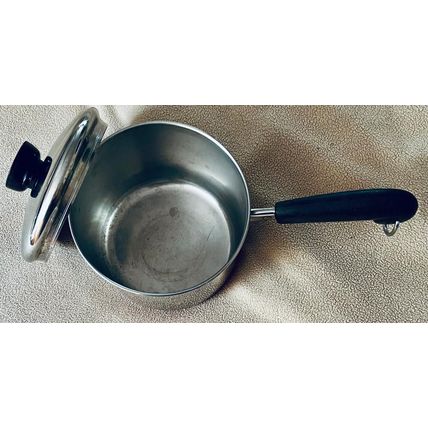 1 1/2 Qt Copper Bottom Sauce Pot/Pan w/Lid REVERE WARE Rome, NY USA Vintage #400