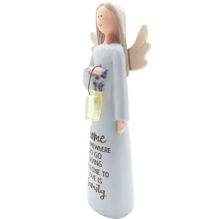 Angel Ornament/Figurine Home is Somewhere to go ...12 CM Gift Faith Home Decor