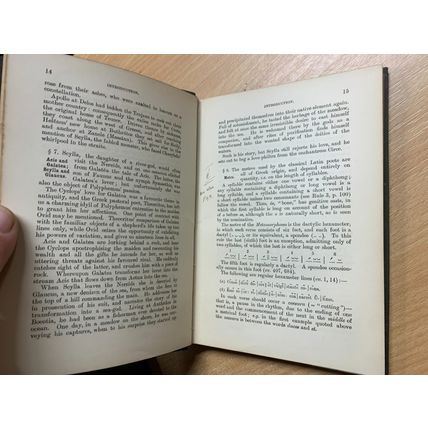 c1898 "OVID: METAMORPHOSES BOOK XIII" LATIN 8CE ROMAN POEM HARDBACK BOOK (P3)