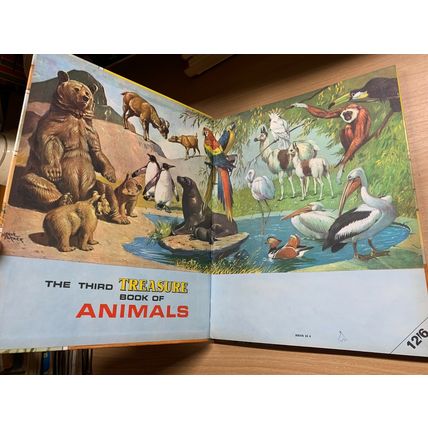 1968 "THE THIRD TREASURE BOOK OF ANIMALS" ANNUAL HARDBACK BOOK (P4)