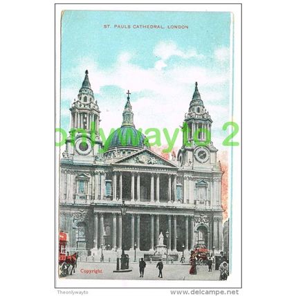 ST PAULS CATHEDRAL, LONDON, ENGLAND, c1900/10s, Postcard