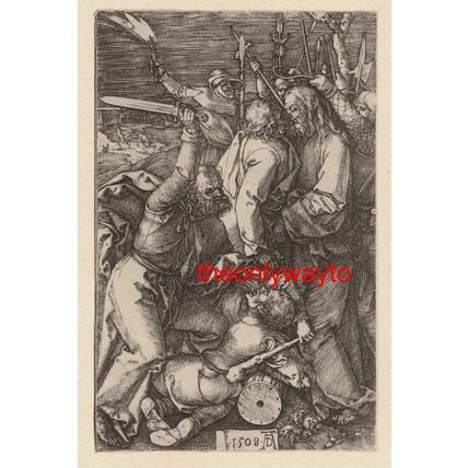 THE BETRAYAL OF CHRIST, A Durer 1508, Book Illustration (Print), 1928