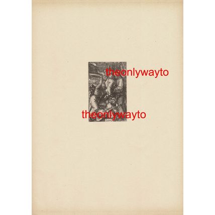 THE BETRAYAL OF CHRIST, A Durer 1508, Book Illustration (Print), 1928