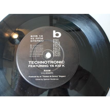 7" 1990. TECHNOTRONIC. FEATURING YA KID K. ROCKIN OVER THE BEAT. SWANYARD SYR 14