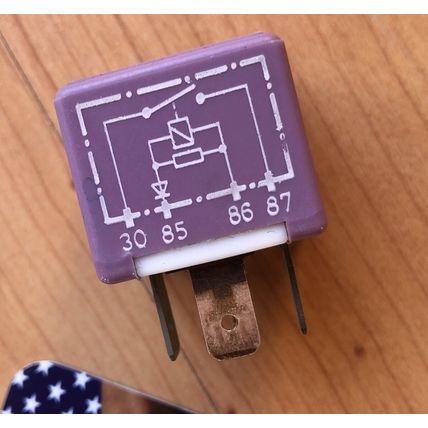 Volkswagen VW Audi Relay 431951253G OEM #381 Purple D2