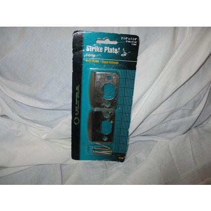 Ultra Hardware Strike Plate : Satin Nickel - Pack Of 2