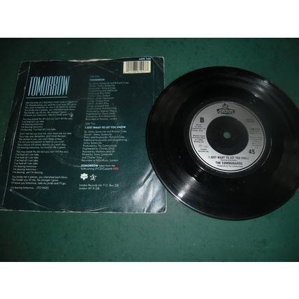 THE COMMUNARDS 7" SINGLE - TOMORROW/I JUST WANT TO LET YOU KNOW