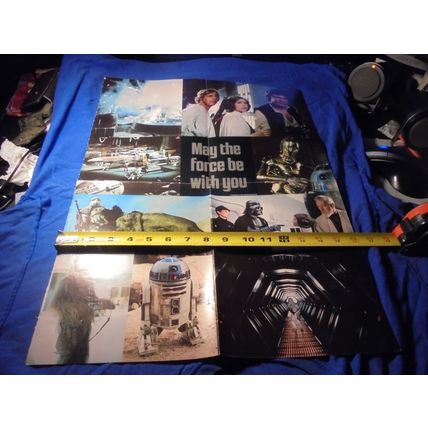 1977 STAR WARS "May The Force Be With You" Dynamite Magazine POSTER!! $30.00 Shi