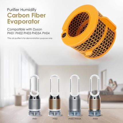 Air Purifier Carbon Fiber Evaporator Filter Compatible with Dyson PH01 PH02 PH03