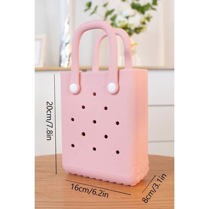 Apricot Pink Waterproof EVA Hollow Tote Bag
