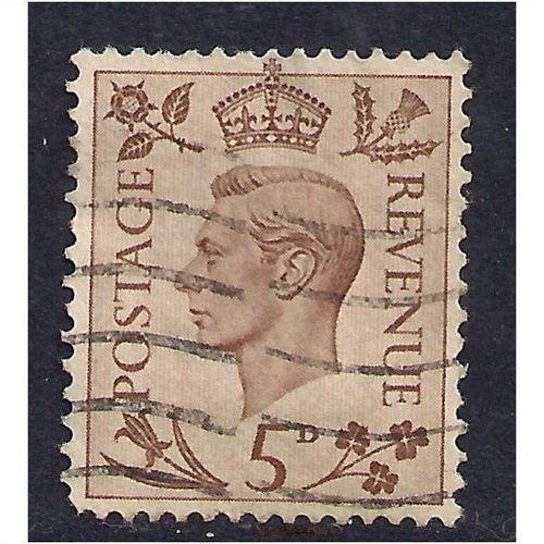 GB 1938 KGV1 5d Brown used stamp SG 469.(E461 )