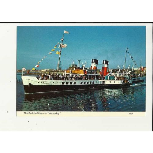 Waverley Excursions PS WAVERLEY Postcard by Whiteholme (4924)