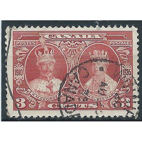 Canada 1935 SG337 3c Carmine-Red Fine Used....