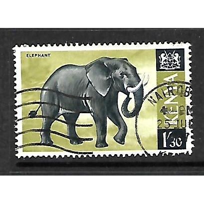 KENYA 1971 1s.30 AFRICAN ELEPHANT SG 30 FINE USED#2