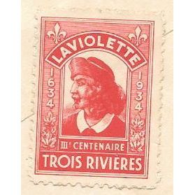 Trois Rivieres, Quebec cancel, 1934, double rate, great labels