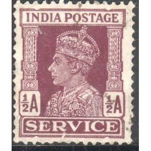 India 1939 - SG O144 - KGV1 ½a brown (Service) - used 5