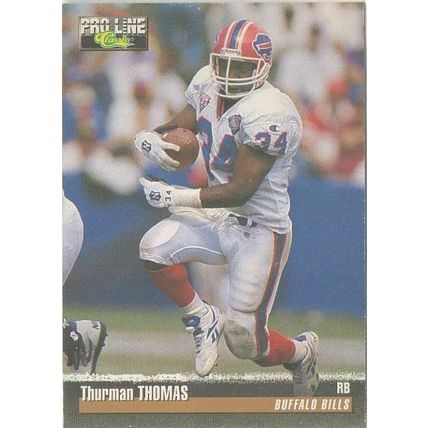 THURMAN THOMAS 1995 PRO LINE CLASSIC # 37