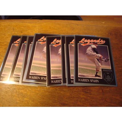 1991 Legends Sports Memorabilia, 10-Cards, WARREN SPAHN