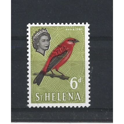 St Helena.SG181 6d Madagascar Red Fody.Unmounted Mint.Mar24