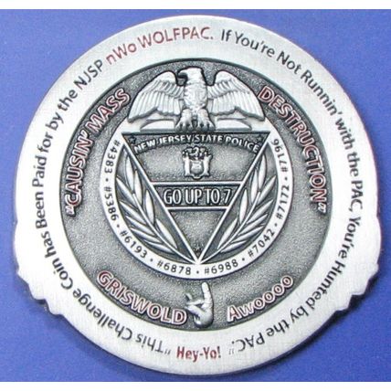 New Jersey State Police. Challenge Coin. 2". 47b.