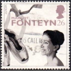 1996 Europa. Famous Women 26p Dame Margot Fonteyn, Ballerina, Fine Used.