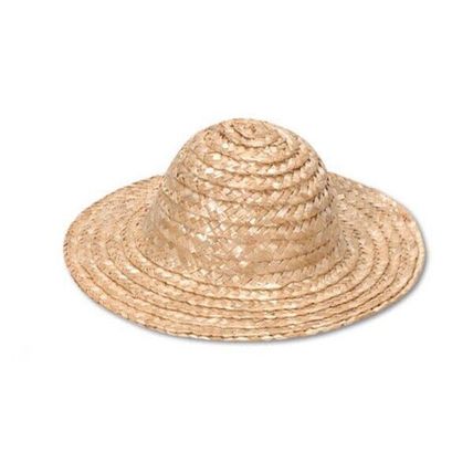 Straw Woven Round Doll Hat 9" Darice #2814