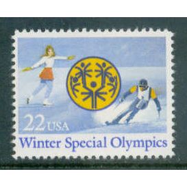 2142 22c Special Olympians Fine MNH MA2003