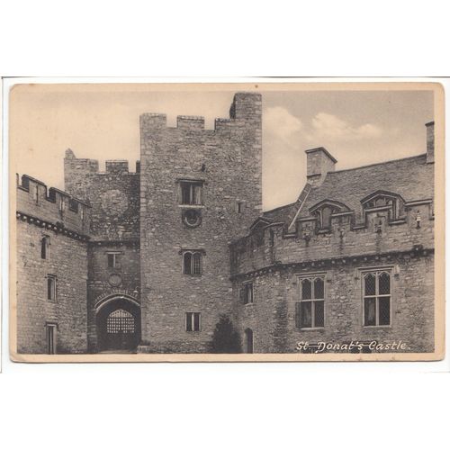 St Donat's Castle Nr Llantwit Glamorgan Postcard