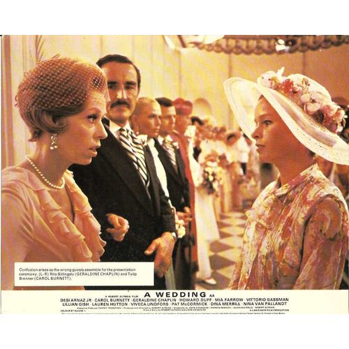 A WEDDING Mia Farrow, Geraldine Chaplin 1978 F-O-H Stills Set (8)