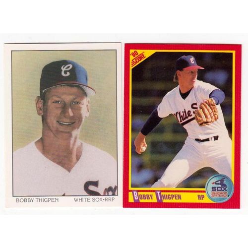 Two 1990 Score Bobby Thigpen cards #335 & Dream Team #694